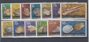 St. Vincent Grenadinen (MM280) # 36-50 Sehr schön-MLH VARc, $ 1974 SHELLS CAT WERT $13 - Bild 1 von 1