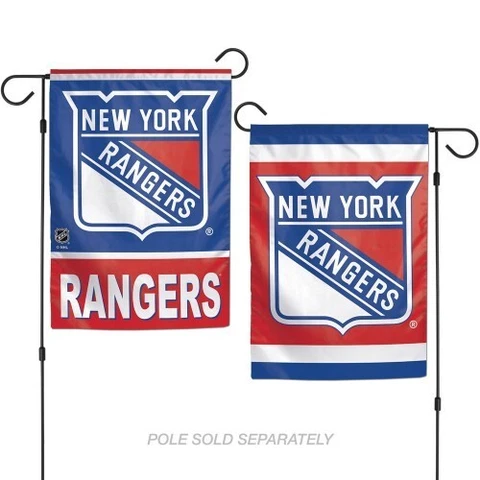 New NHL New York Rangers 2 Sided 12" X 18" Garden Flag Wincraft Indoor Outdoor Cover