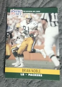 1990 Pro Set Football Card #505 Brian Noble - Green Bay Packers - Picture 1 of 2