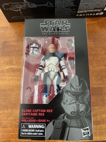 New Hasbro Star Wars Clone Captain Rex Black Series 6 Inch Action Figure NIB Cover