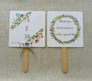 Abanico boda personalizado. Wedding personalized fan - Imagen 1 de 6