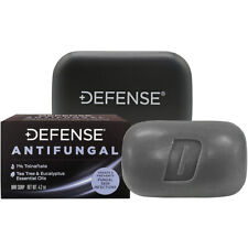 Defense Soap 4 oz. Antifungal Medicated Body Bar Soap with Soap Dish