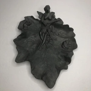 Guitarra Peltre Metal Art Nouveau Maiden Lilypad Ranas Bandeja para Tarjetas de Llamada - Imagen 1 de 12