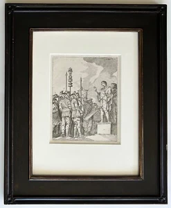 Antique, framed print Roman Warriors - Soldiers being addressed - Picture 1 of 8