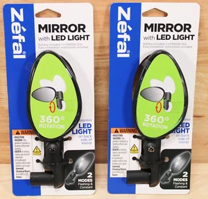 Zefal Fahrradspiegel mit LED Fahrradlicht (2er Set) - Bild 1 von 7