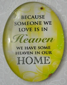 Magnet, 54 x 44mm Glass, Heaven Home - Picture 1 of 1