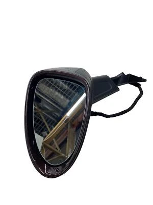 Espejo retrovisor eléctrico izquierdo Porsche Macan 2017-2019 con punto ciego marrón caoba metálico Foto 1 de 4