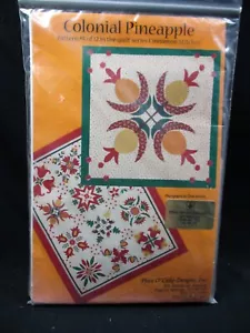 Blocco ananas coloniale 4 punti cannella BOM kit trapuntatura pezzo O' Cake - Foto 1 di 2