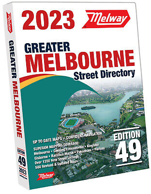 2023 Melway Melbourne Street Directory Maps Edition 49 - FREE AU Postage • 58.95$