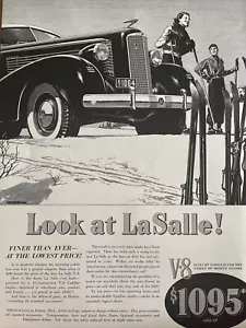 1937 Vintage Cadillac Automobile Print Ad, Now Look At LaSalle - Picture 1 of 1
