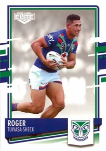 2021 NEW ZEALAND WARRIORS NRL Card ROGER TUIVASA-SHECK Elite - Bild 1 von 2