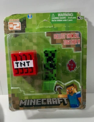 Figura de Acción Minecraft Serie 2 Creeper Overworld Core Coleccionable Caja Original Foto 1 de 4