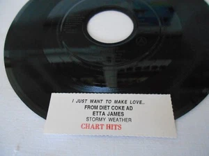 ETTA JAMES Mint- 1997 7" Jukebox Promo I Just Want to Make Love Diet Coke Ad - Picture 1 of 7