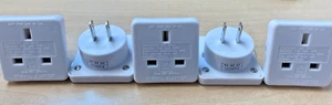 5 Pack UK to USA & CANADA Travel Adaptor 10 Amp - Picture 1 of 2