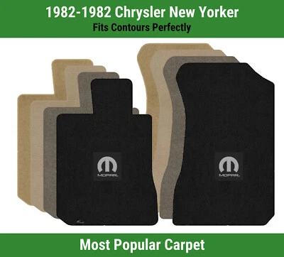 Alfombrillas delanteras Lloyd Ultimat para Chrysler New Yorker del 82 con logotipo M-Mopar negro Foto 1 de 4