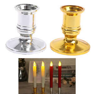 2pcs/set Plastic Candle Holder Candle Base Candlestick Holder For Home Decoxg