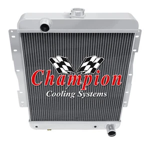 3 Row Racing Champion Radiator for 1958 Chevrolet Biscayne V8 Engine #CC1662 - Picture 1 of 7