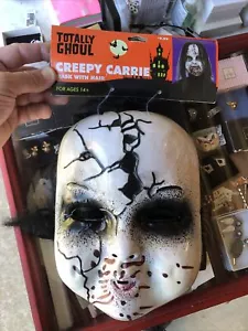Brand New Totally Ghoul Creepy Carrie Mask with Hair - Picture 1 of 2