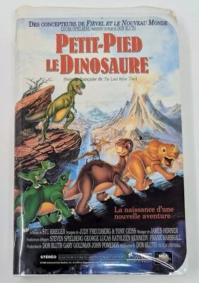 Petit-Pied le Dinosaure VHS (1988) - NTSC - French - VG (Tested) - Image 1 of 4
