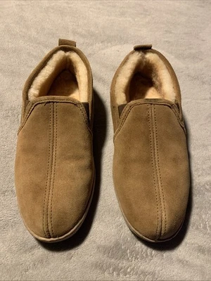 Zapatilla Mocasín Minnetonka Twin Gore Piel de Oveja Dorado Tostado Talla 9 Foto 1 de 4