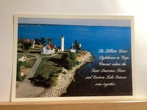 Faro di Tibbetts Point: Cape Vincent, NY - Cartolina d'epoca - Foto 1 di 3