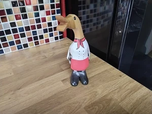 wooden duck chef 8 ins tall - Picture 1 of 5
