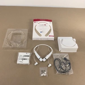 LG Tone Pro HBS-760 Premium Bluetooth Wireless Stereo Headset White - Picture 1 of 11