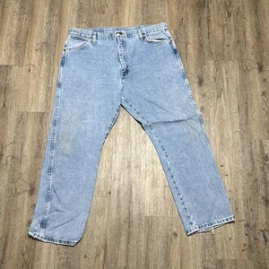 Wrangler 13M17ZW Men Denim Jeans Light Wash Size 40 x 30 - Picture 1 of 13