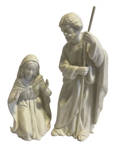 HOMCO Figuren weiß Biskuit 2 Stück Maria und Josef - Bild 1 von 12