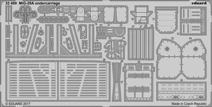 Eduard 1/32 Photoetched MiG-29A undercarriage for Trumpeter kit - 32409 - Imagen 1 de 2