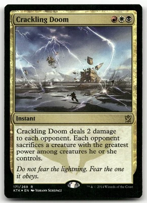 Crackling Doom #171 (Foil) (NM) Khans of Tarkir KTK Magic MTG - Image 1 of 2