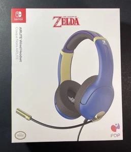 Official Airlite WIRED Gaming Headset For Nintendo Switch [ Hyrule Blue ] NEW - Picture 1 of 5