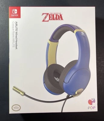 Official Airlite WIRED Gaming Headset For Nintendo Switch [ Hyrule Blue ] NEW - Image 1 of 4