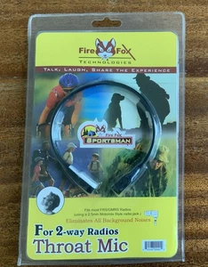 Fire Fox Technologies Sportsman micrófono garganta para radios de 2 vías conector de radio de 2,5 mm nuevo - Imagen 1 de 2