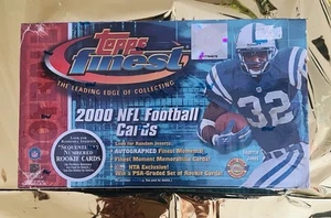 2000 TOPPS FINEST NFL FOOTBALL HTA FACTORY SEALED BOX 12 PACKS BRIAN URLACHER RC - Picture 1 of 6