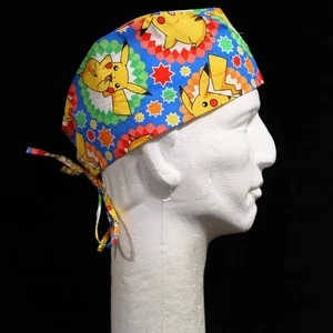 Colorful Pokemon Characters on Colorful Theme Scrub Hat Rare - Picture 1 of 1