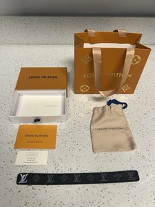 Louis Vuitton LV Slim Bracelet Adjustable Size, Black - Picture 1 of 4