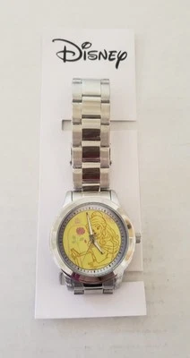NUEVO Reloj Pulsera Mujer Disney La Bella y la Bestia Bella Tono Plateado con Caja Foto 1 de 4