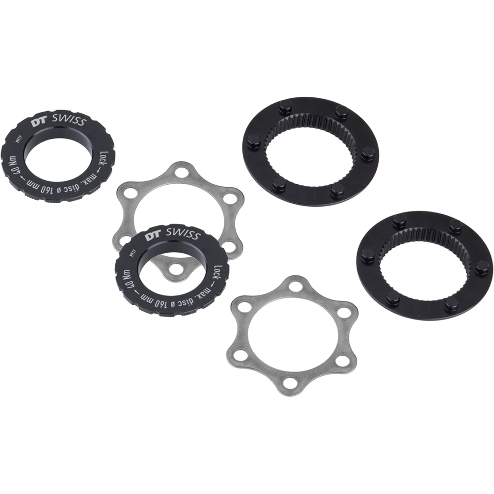 DT Swiss Centerlock to 6 Bolt Adaptor Fits Most QR and 12mm Hubs Max 160mm Disc