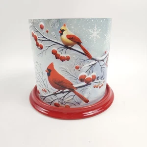 HomeWorx von Slatkin + Co. Kerzenhalter Snowy Cardinal Hurricane Only rot - Bild 1 von 9