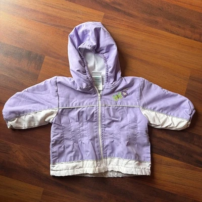 Chaqueta con Capucha Okie Dokie Bebé Niñas Lavanda Flor Mariposa 12 Meses Foto 1 de 4