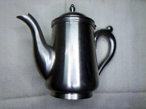 Tetera vintage de acero inoxidable - Imagen 1 de 6