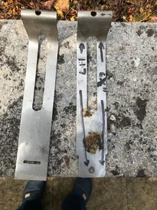 Velocette Battery Clamps/Brackets (pair) Stainless - Picture 1 of 5