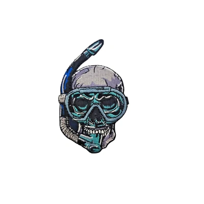 Skull Patch Diving Diving Heat Adhesive Clothes Iron Skull Patch Sea - Image 1 of 2