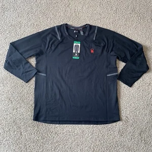 T-shirt Spyder uomo attiva manica lunga ProWeb micropile nero XL - Foto 1 di 8