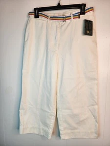 Lauren Ralph Lauren Womens Pants Active White Capri Cropped Size 8p - Picture 1 of 5
