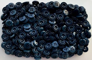 16mm 26L Dark Blue 4 Hole Polished Buttons Sewing Button Small Craft (Q488C) - Picture 1 of 1