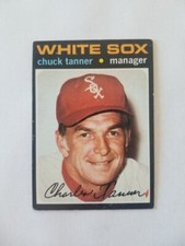 CHUCK TANNER 1971 TOPPS BASEBALL CARD #661 CHICAGO WHITE SOX SHORT PRINT