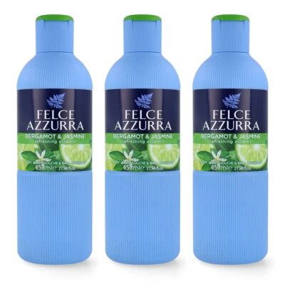 PAGLIERI Felce Azzurra FRESCO Badedusche Bergamotte & Zedernblüte 3x 650 ml - Bild 1 von 4