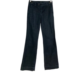 J. Crew Trouser Jeans, wide-leg, mid-rise, size 28 Tall, 98% Cotton, 2% Elastane - Picture 1 of 15